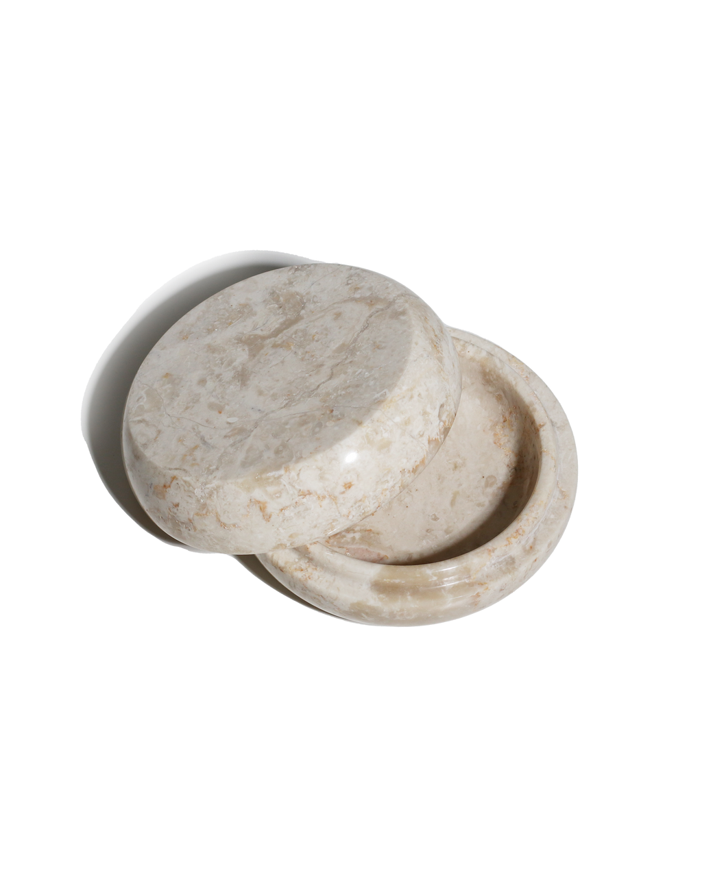 Berg Double Lid - Cream Marble