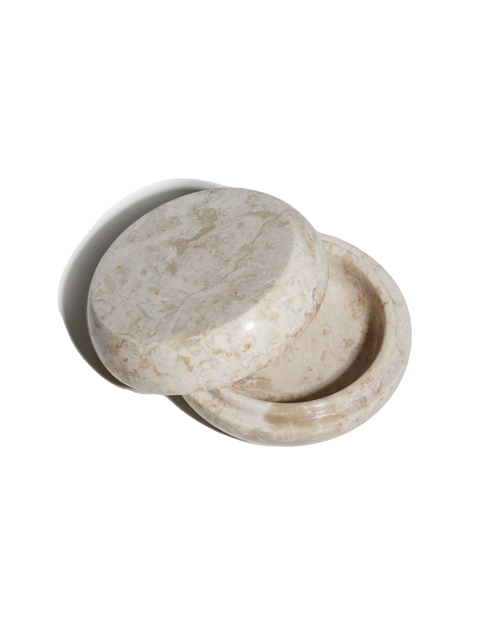 Berg Double Lid - Cream Marble