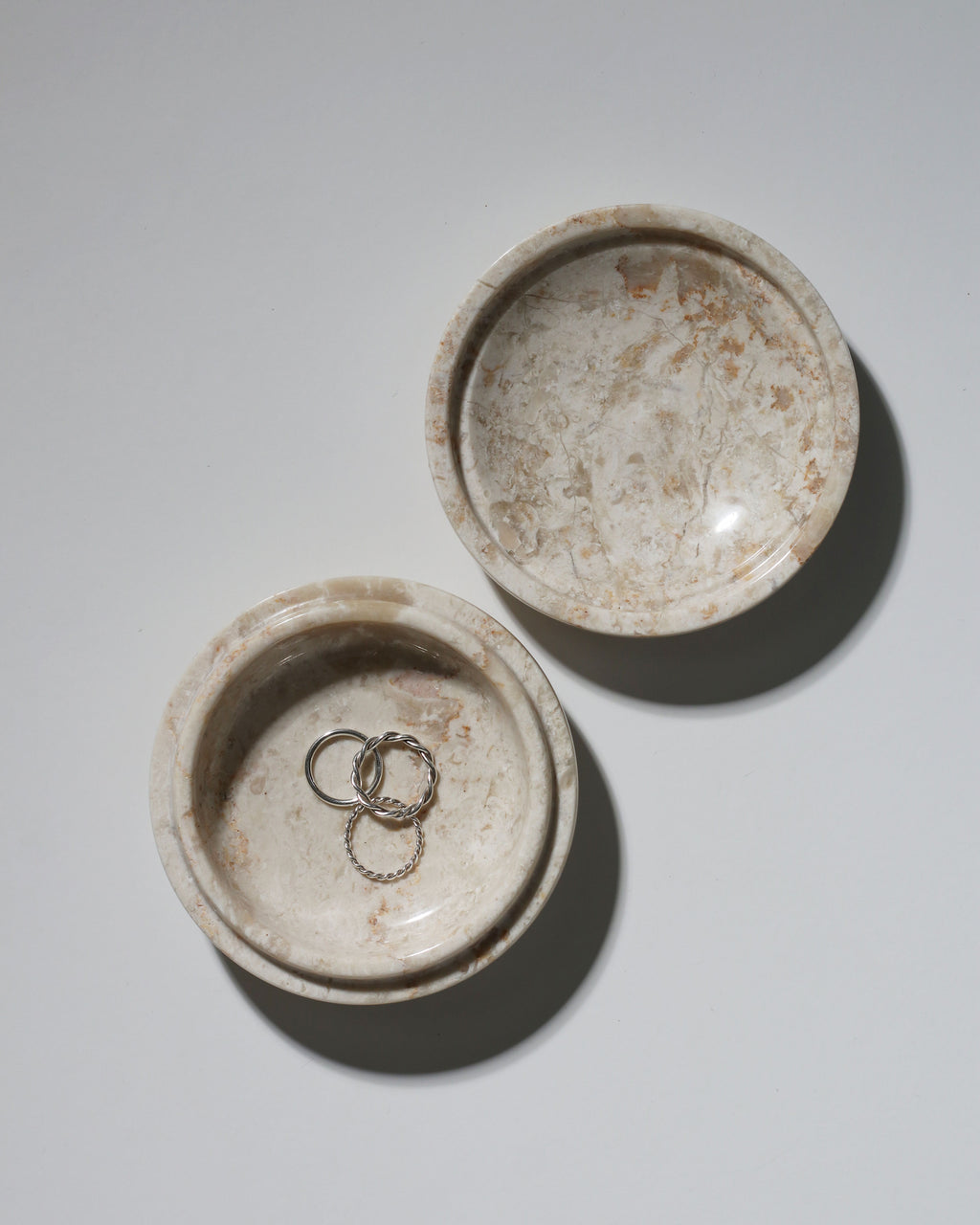 Berg Double Lid - Cream Marble