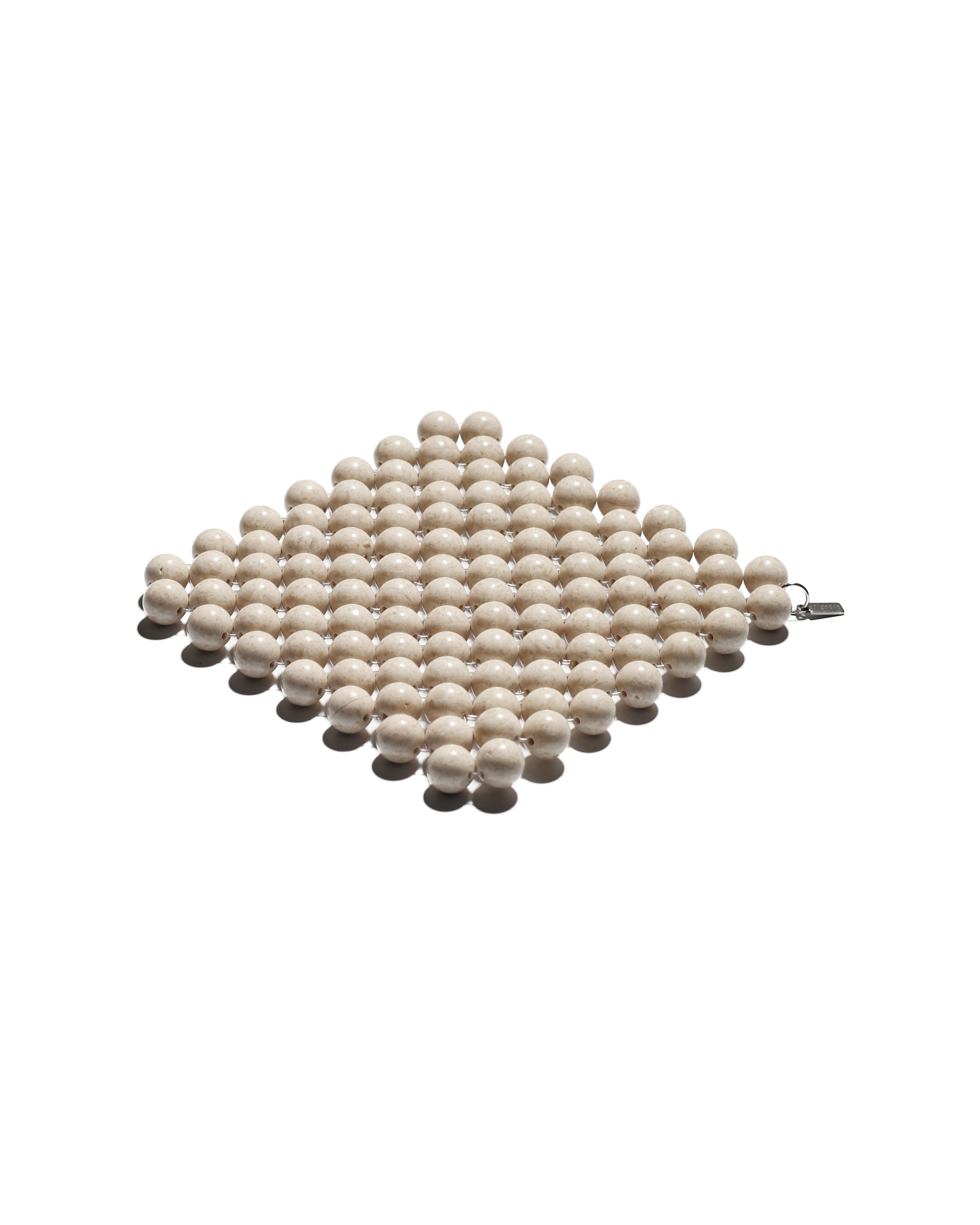 (Pre-Order) Beaded Gemstone Coaster - Riverstone
