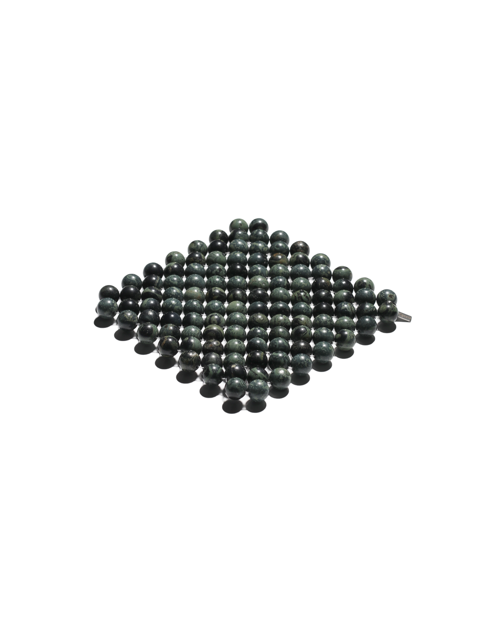 (Pre-Order) Beaded Gemstone Coaster - Kambaba Jasper
