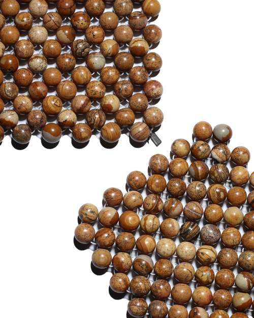 Beaded Gemstone Coaster - Picasso Jasper