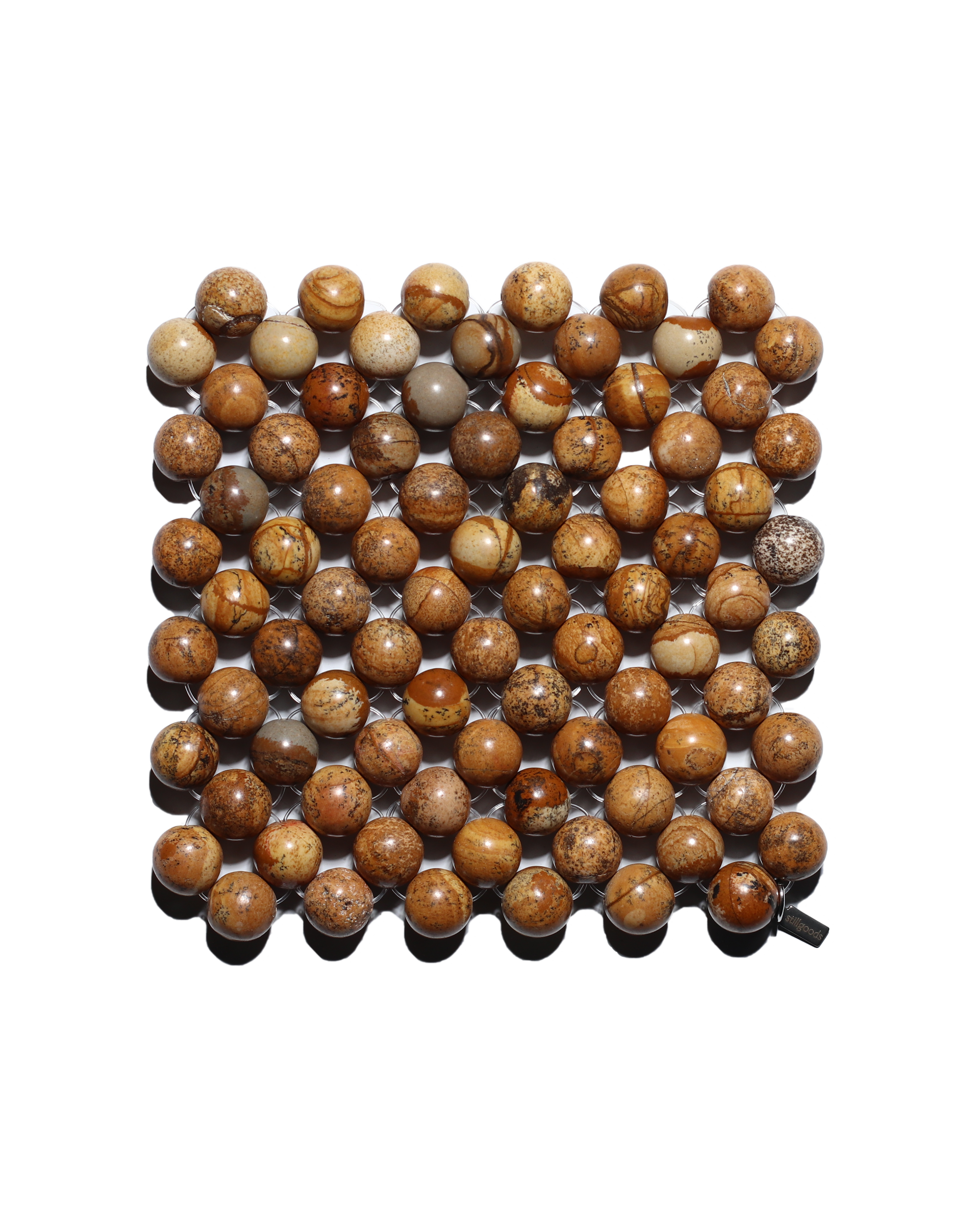 Beaded Gemstone Coaster - Picasso Jasper