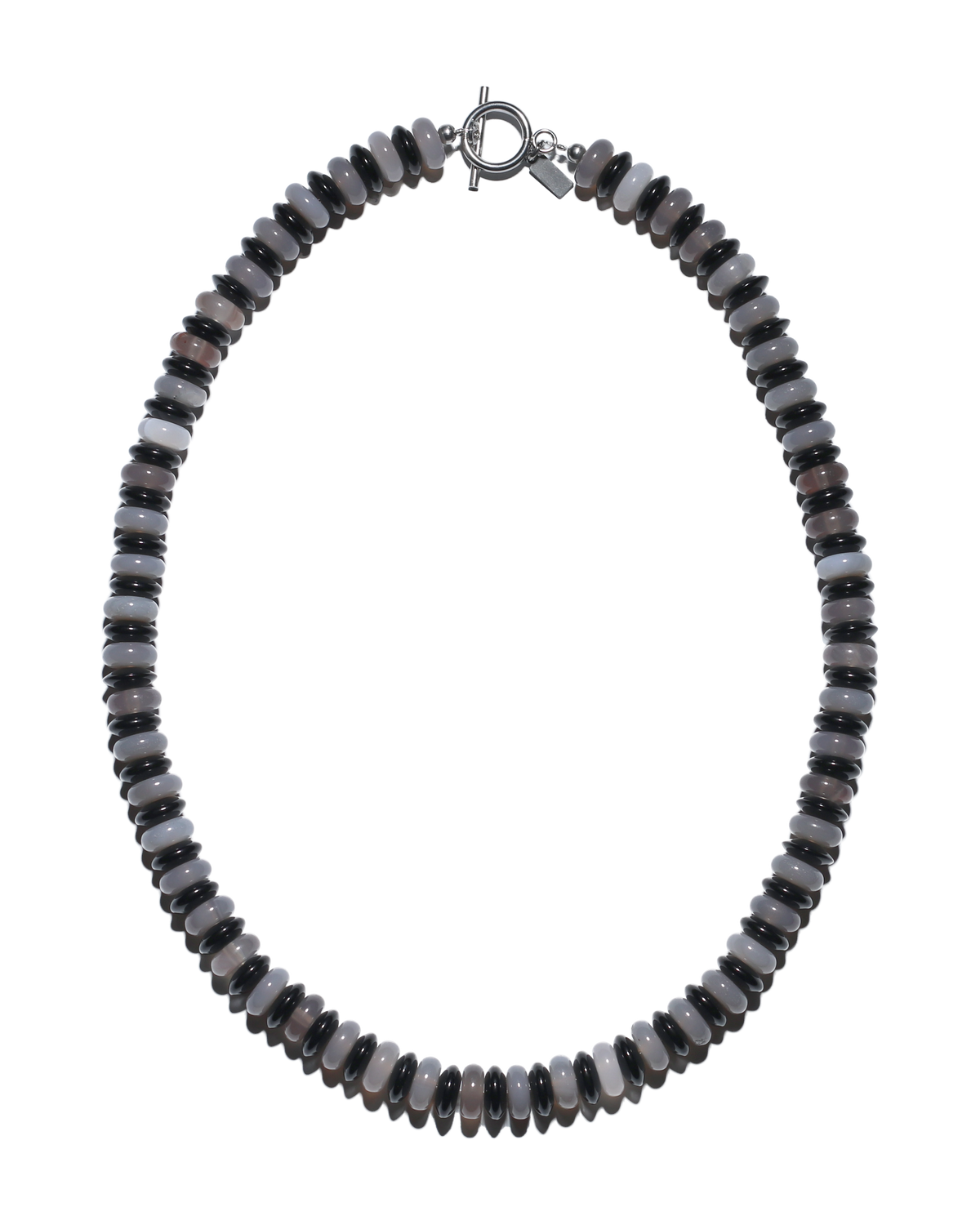 Stripe Necklace (Purple/Black Agate)