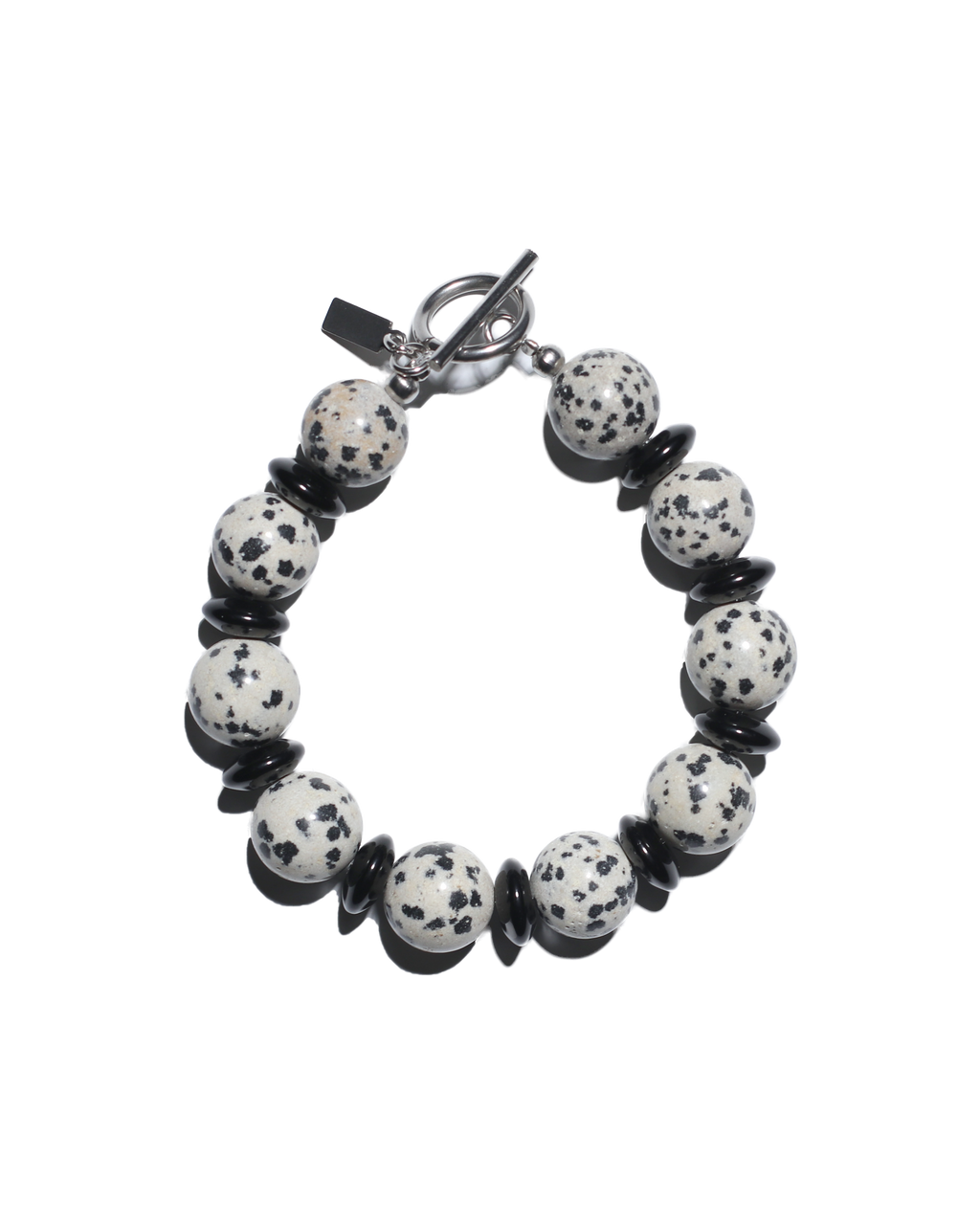 Abacus Bracelet (Dalmatian Jasper)
