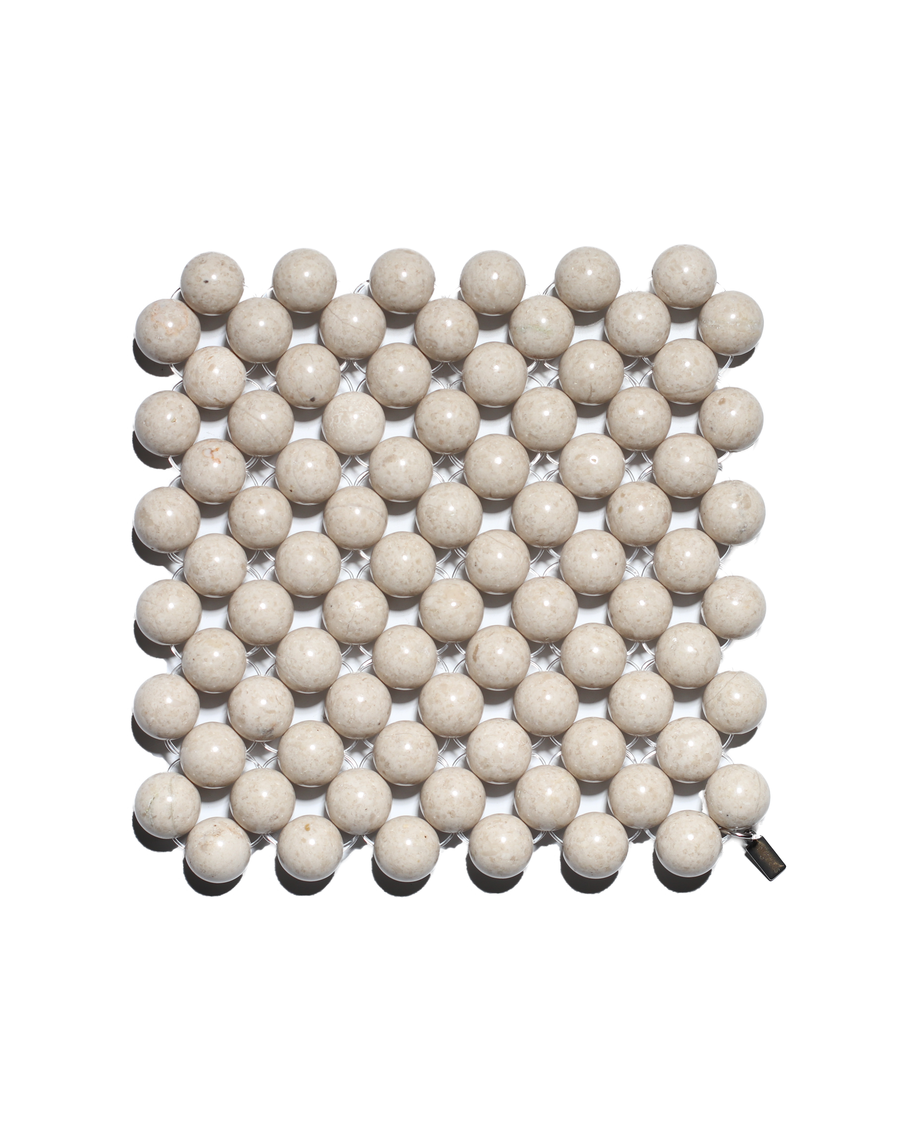 Beaded Gemstone Coaster - Riverstone (~12mm)