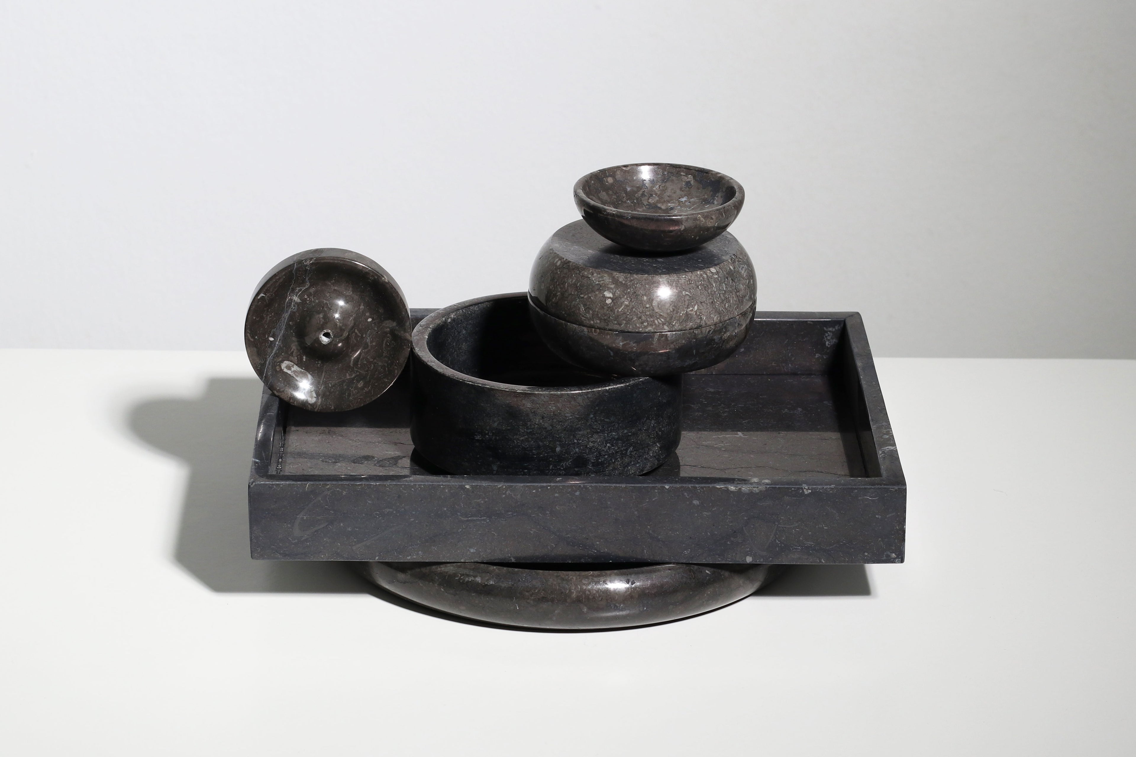 Harmony Tray - Black Marble