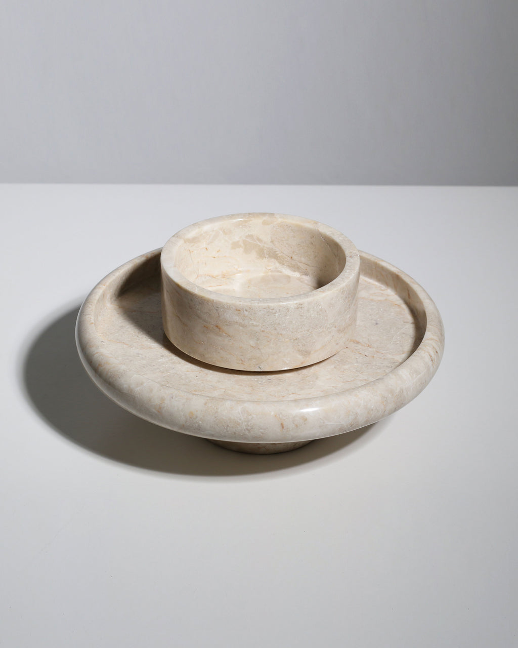 Harmony Tray - Cream Marble