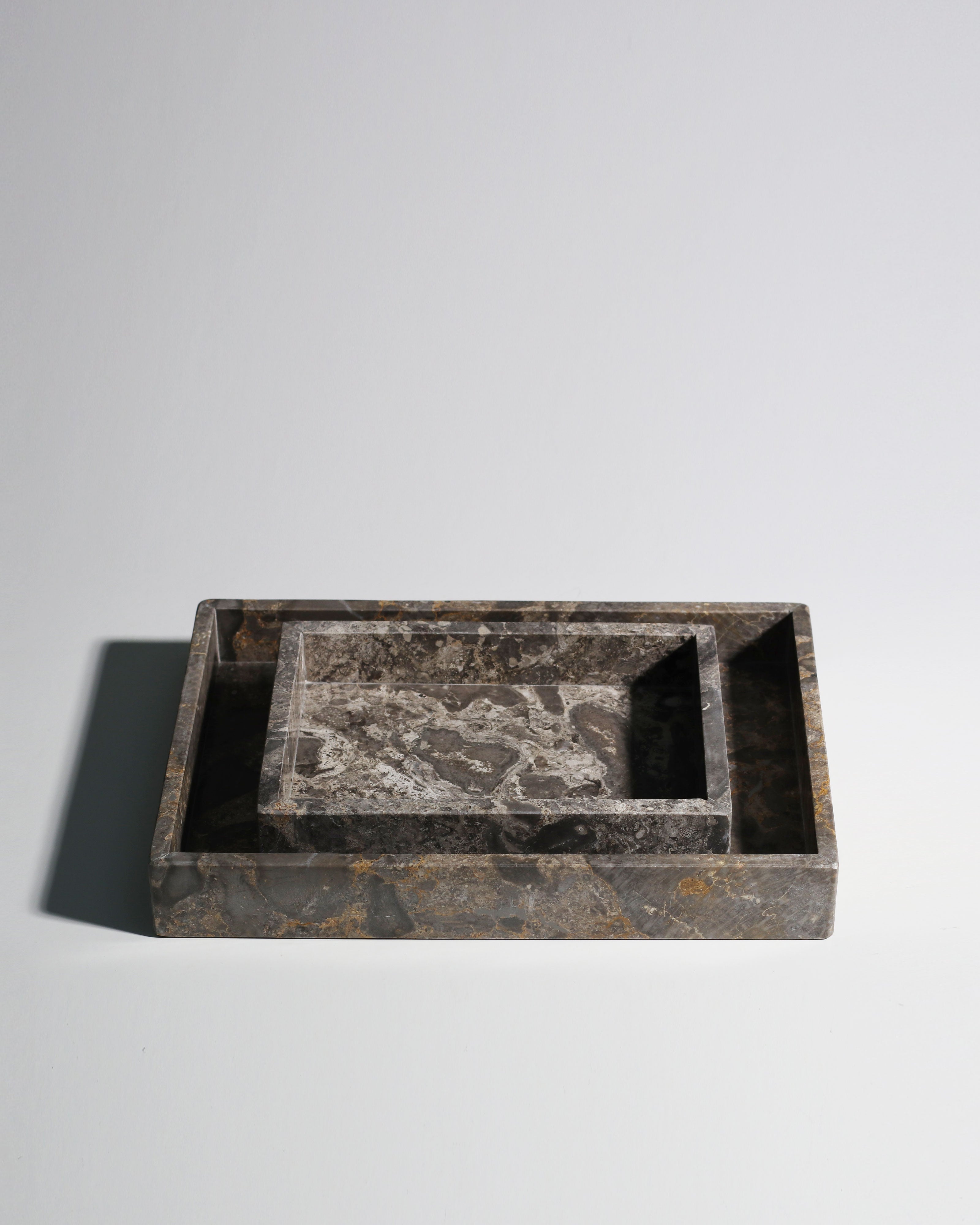 Mini Valor Tray - Grey Marble