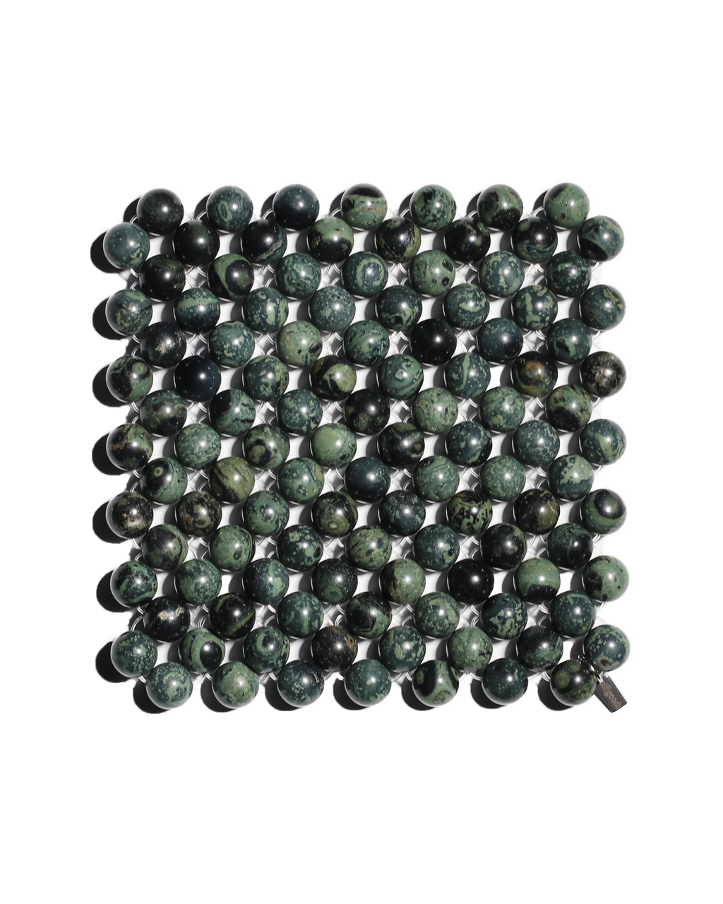 (Pre-Order) Beaded Gemstone Coaster - Kambaba Jasper