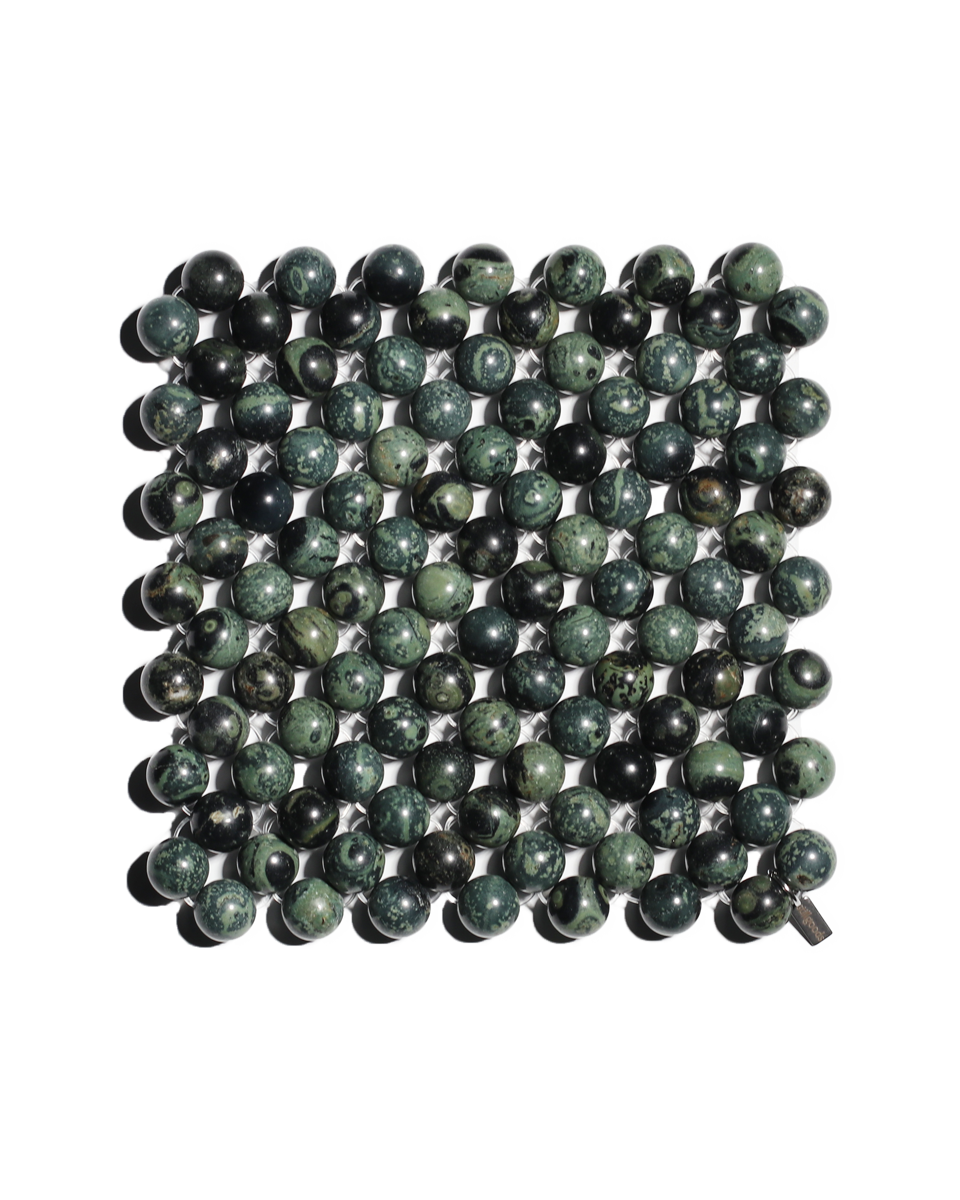 (Pre-Order) Beaded Gemstone Coaster - Kambaba Jasper