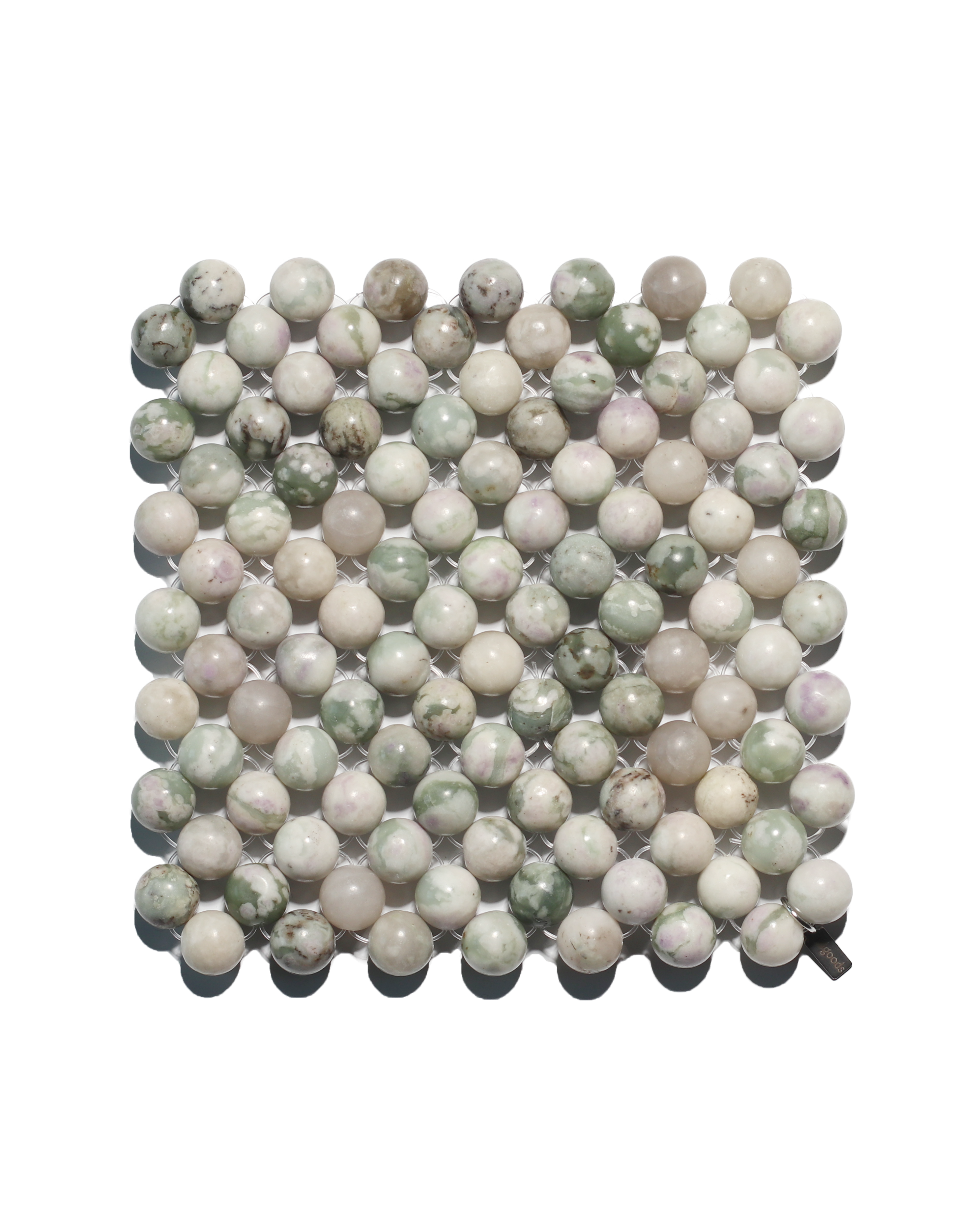 Beaded Gemstone Coaster - Peace Jade