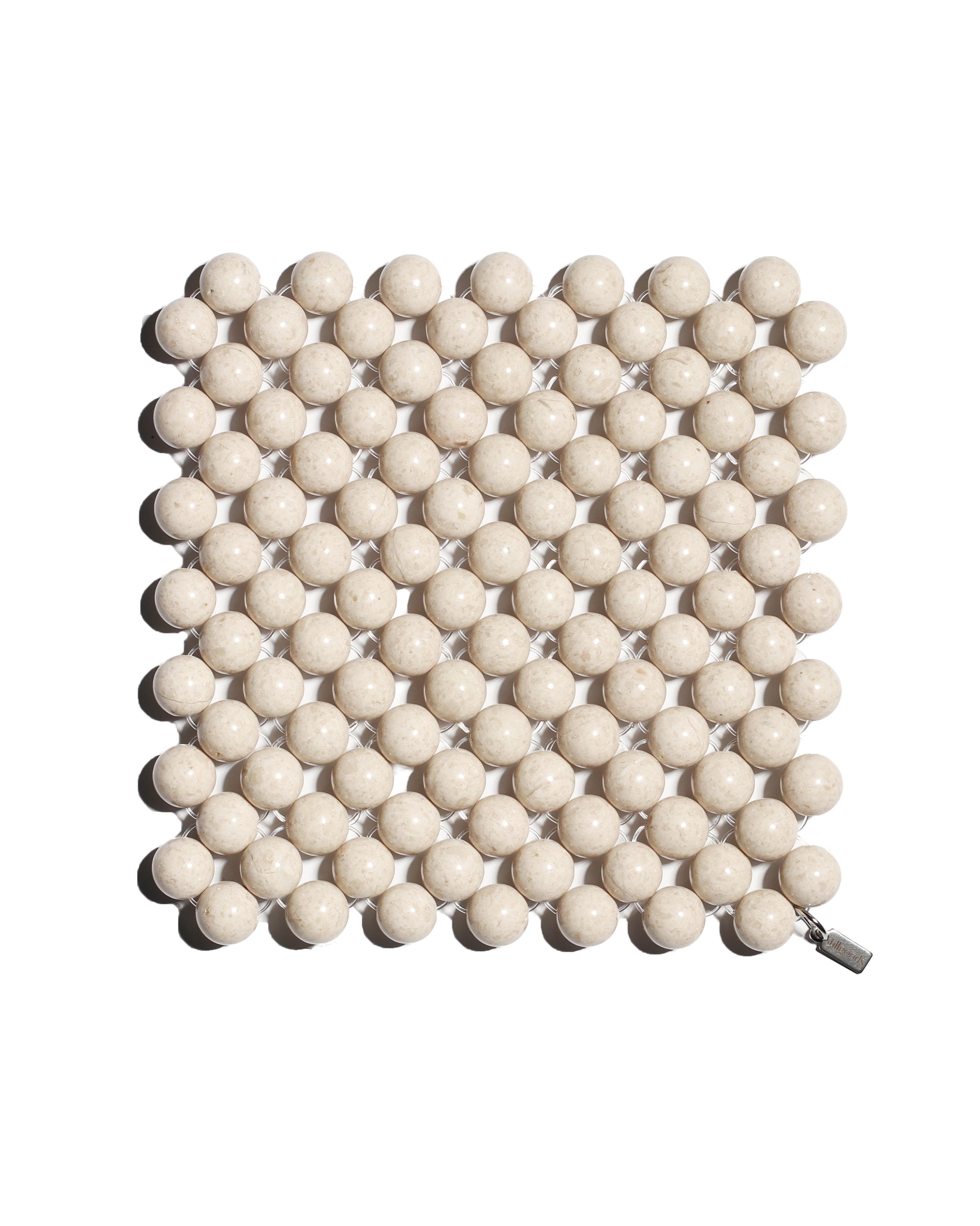 (Pre-Order) Beaded Gemstone Coaster - Riverstone