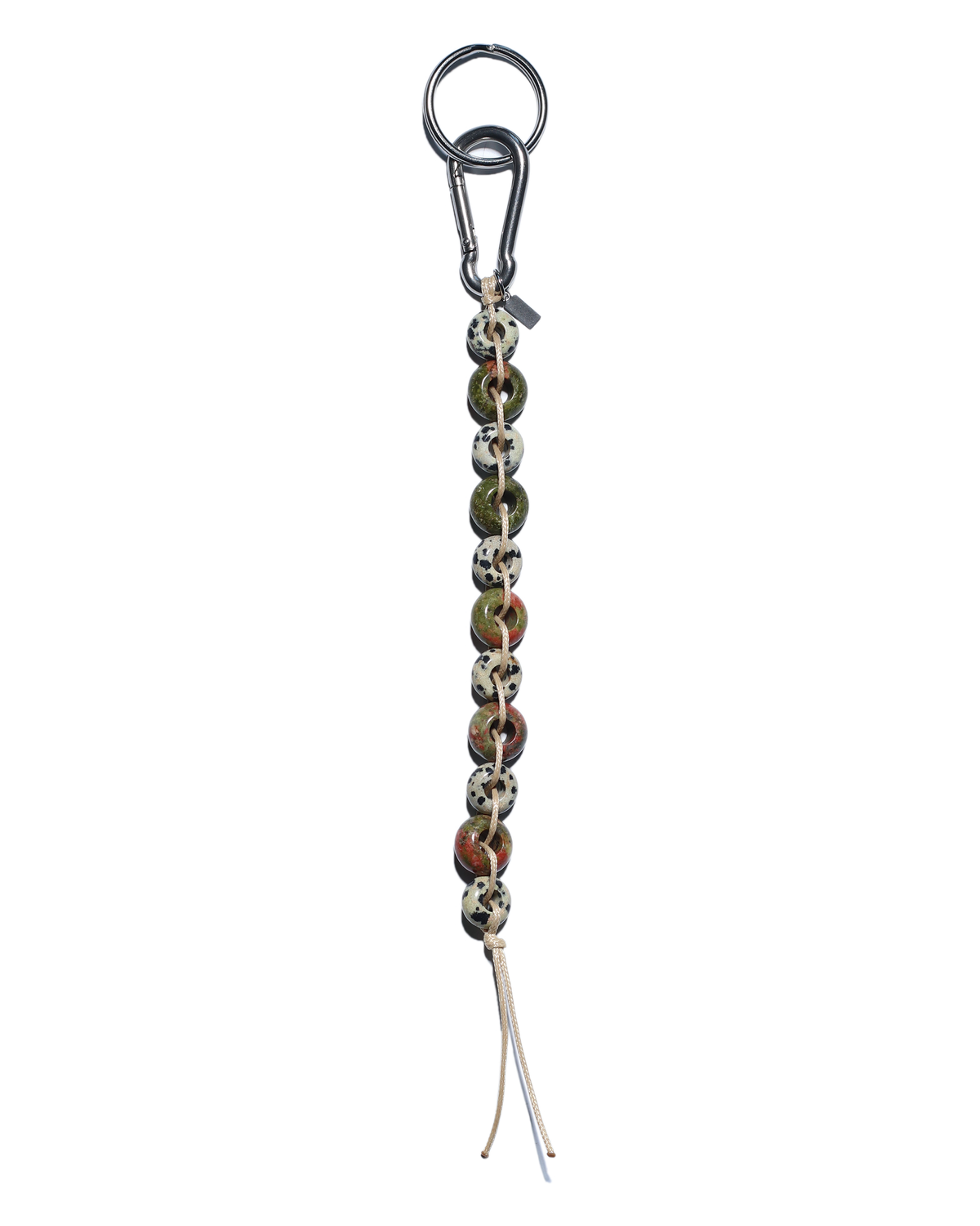 STRAND Keychain - Unakite/ Dalmatian Jasper
