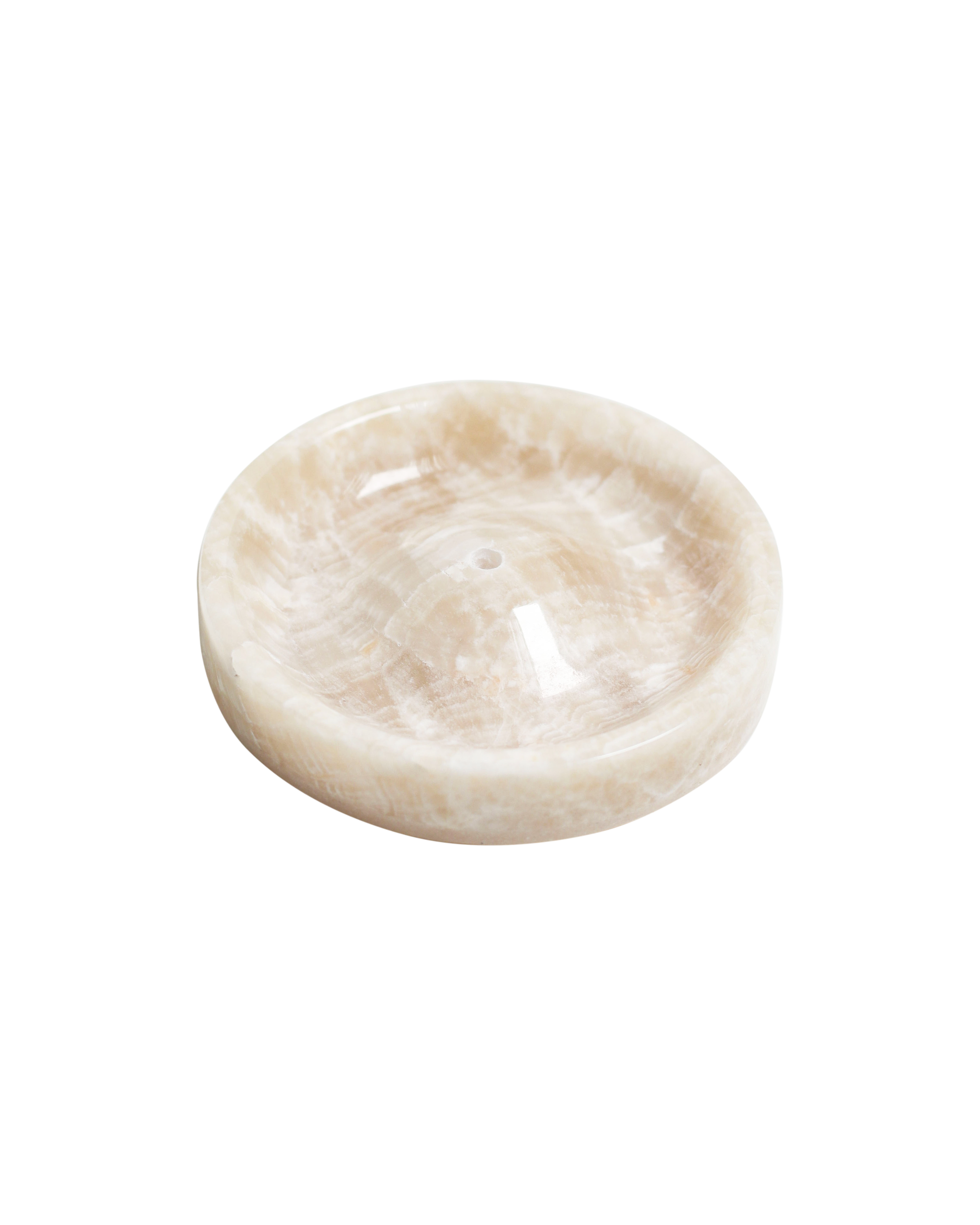 Ebb Incense Holder in Onyx