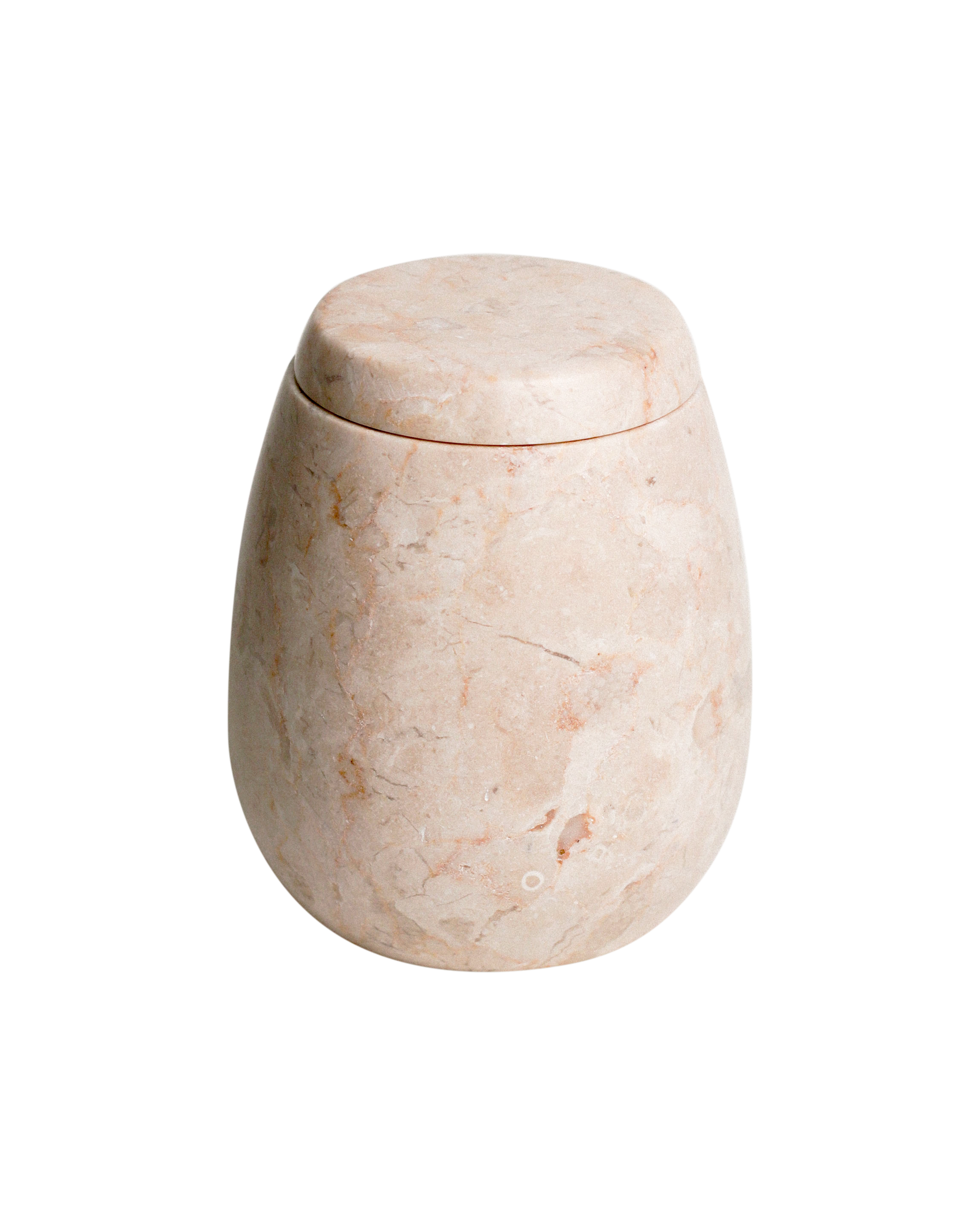 Ecru Jar - Cream Marble
