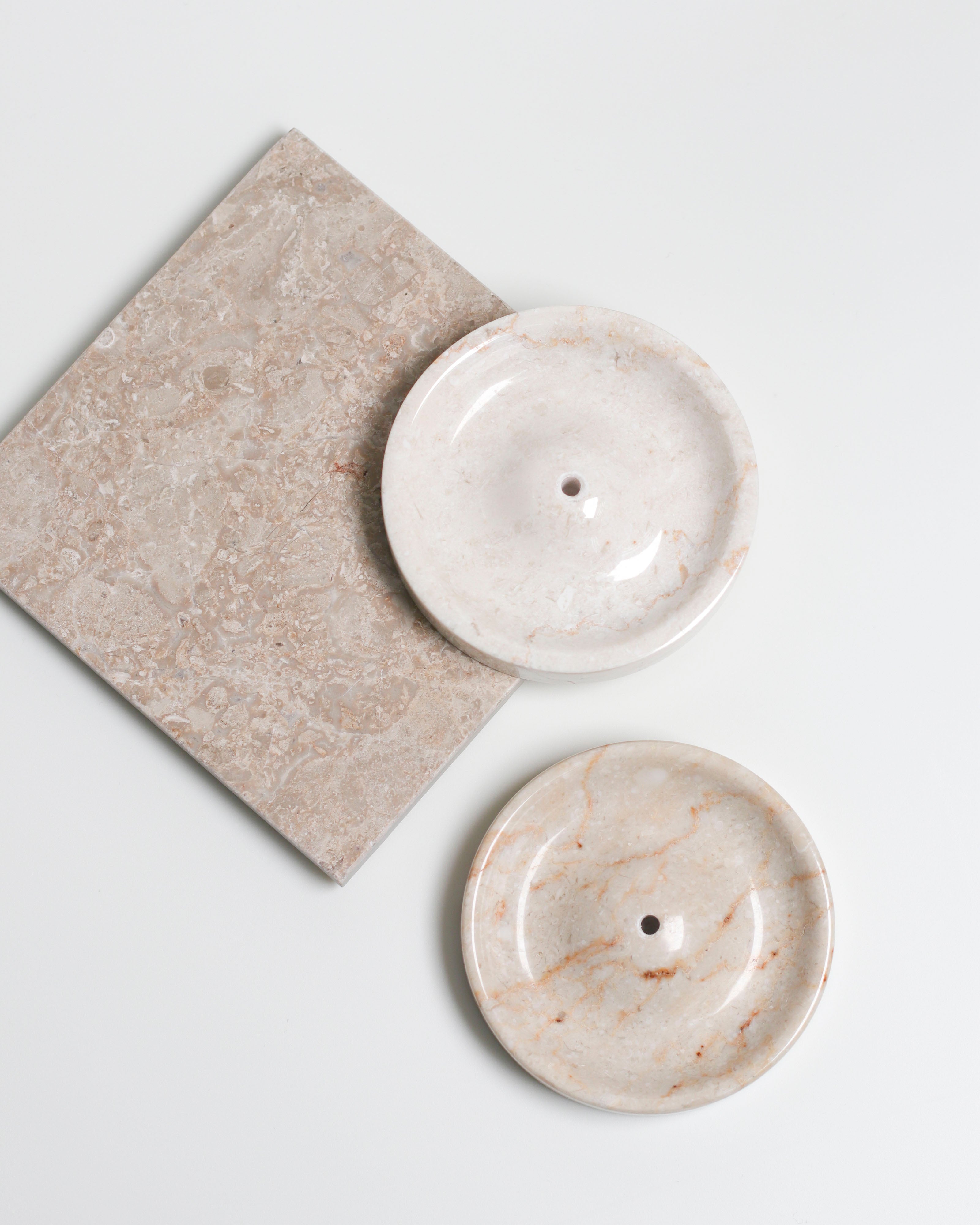 Ebb Incense Holder in Marble