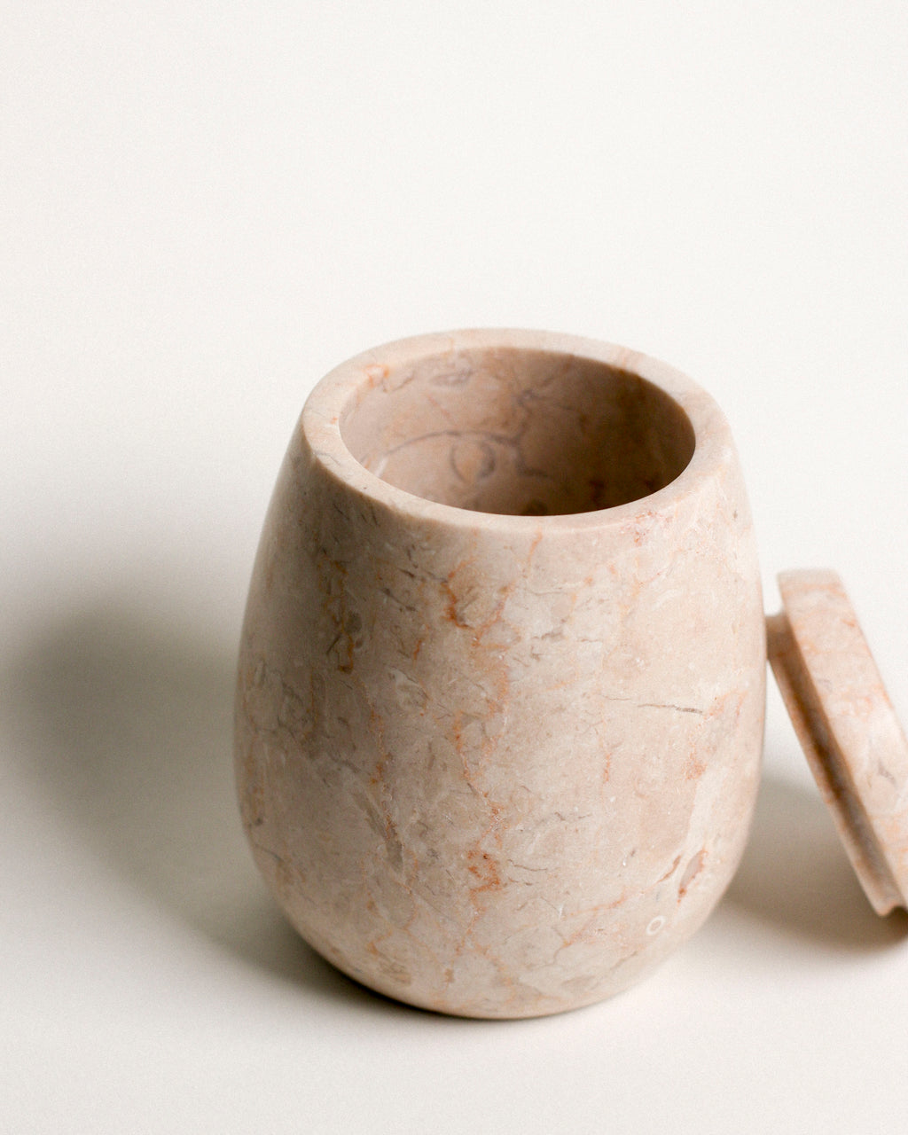 Ecru Jar - Cream Marble