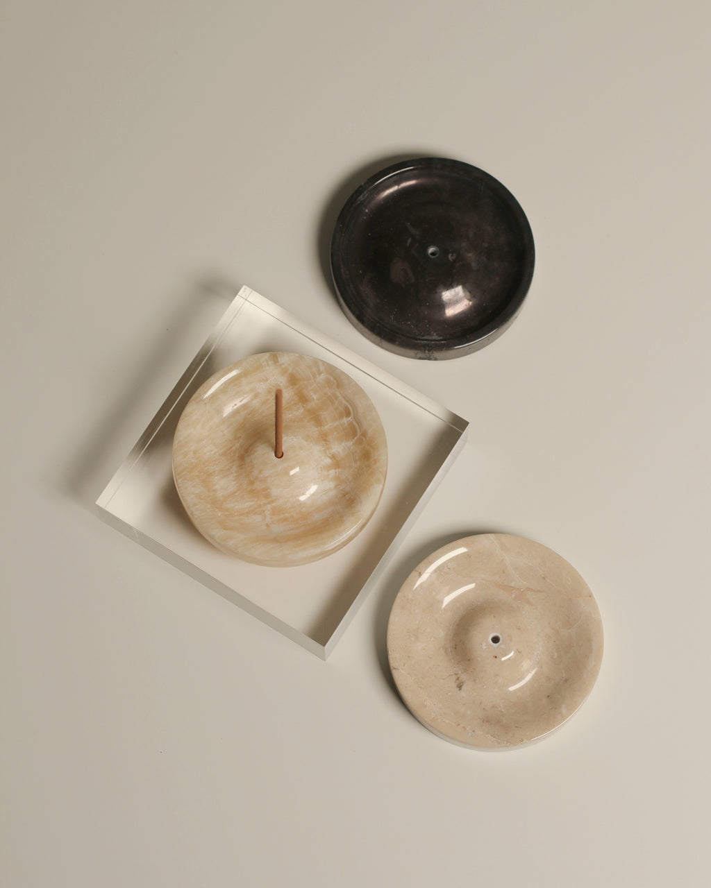 Ebb Incense Holder in Onyx