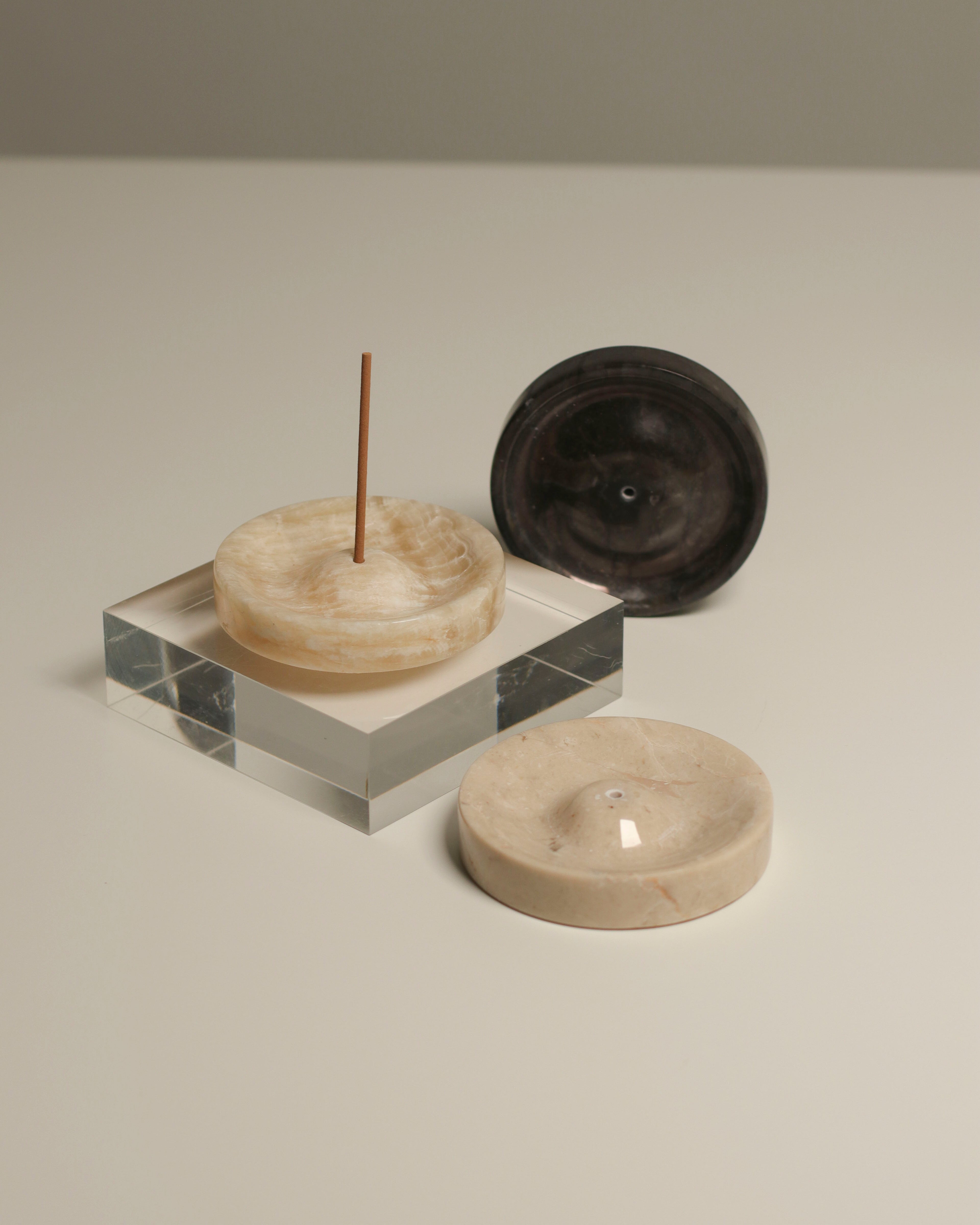Ebb Incense Holder in Marble