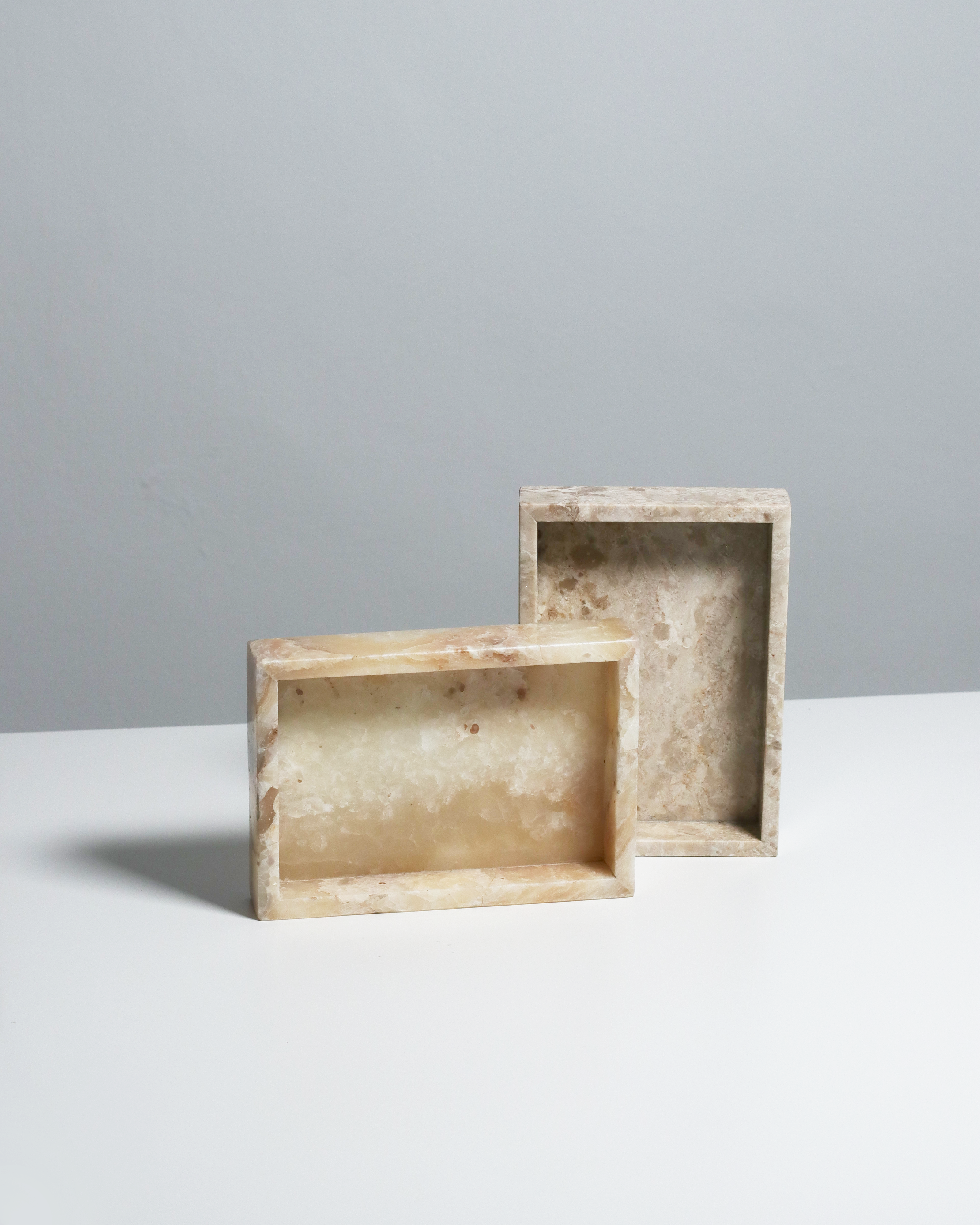 Mini Valor Tray - Cream Marble