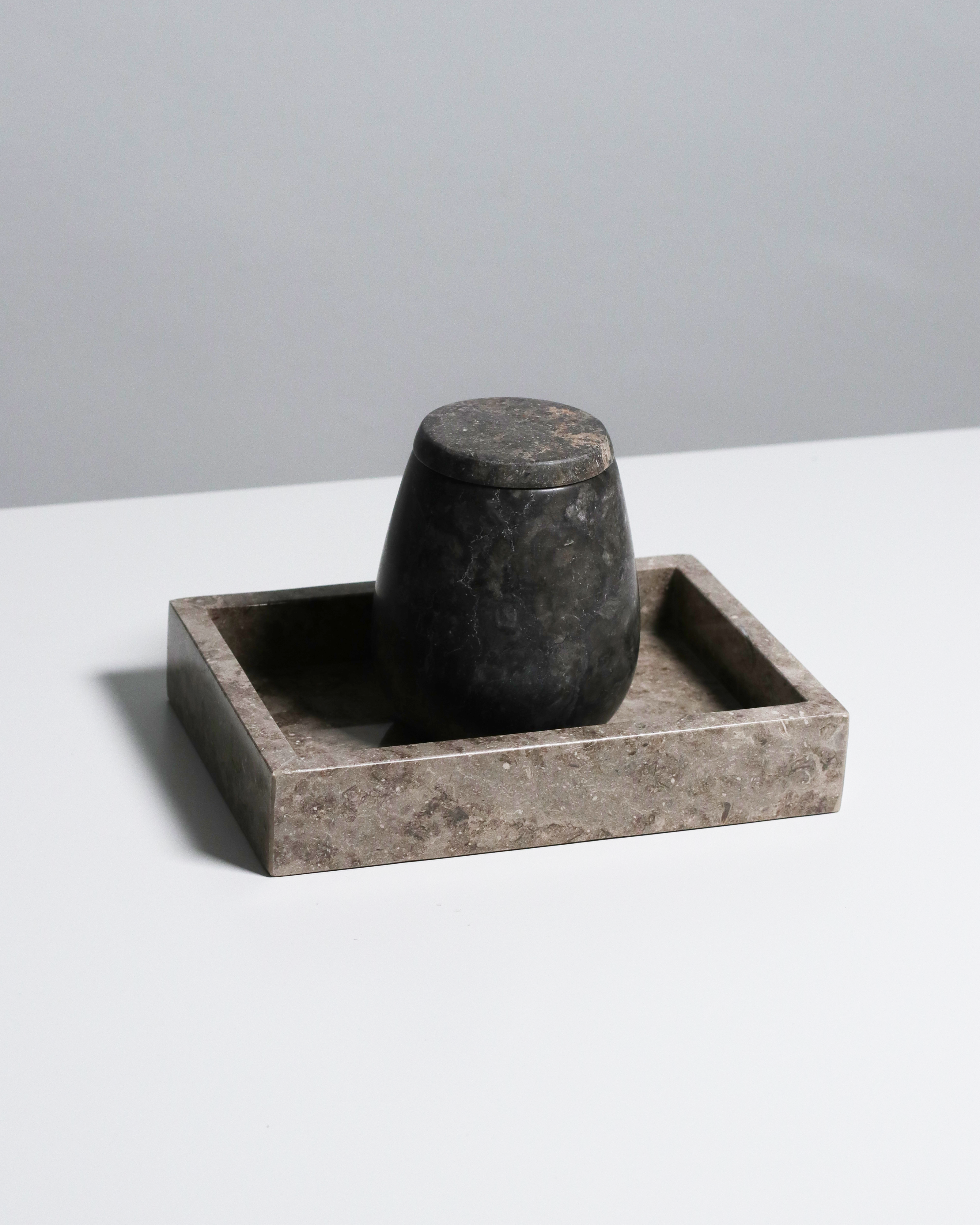 Mini Valor Tray - Grey Marble