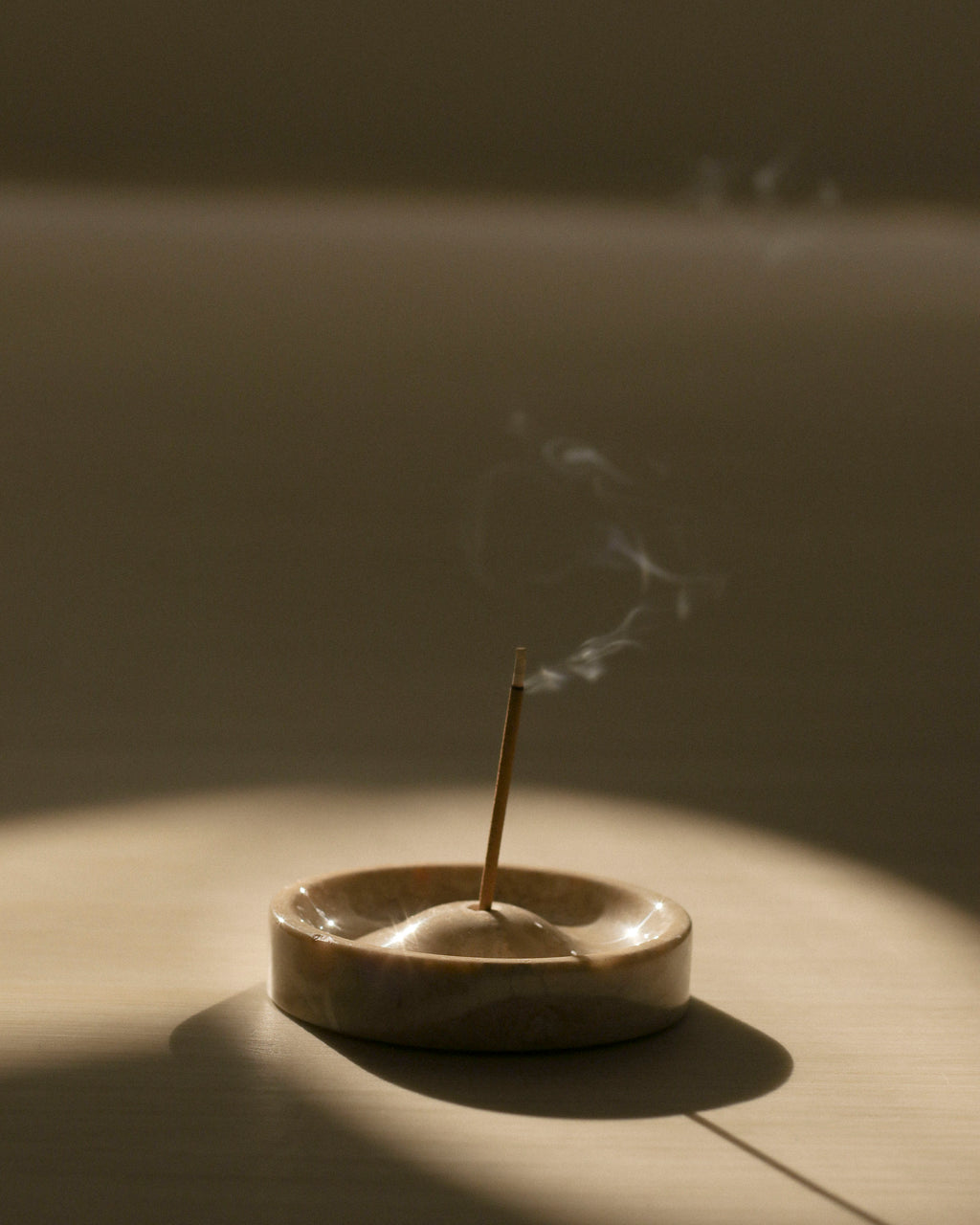 Ebb Incense Holder in Marble