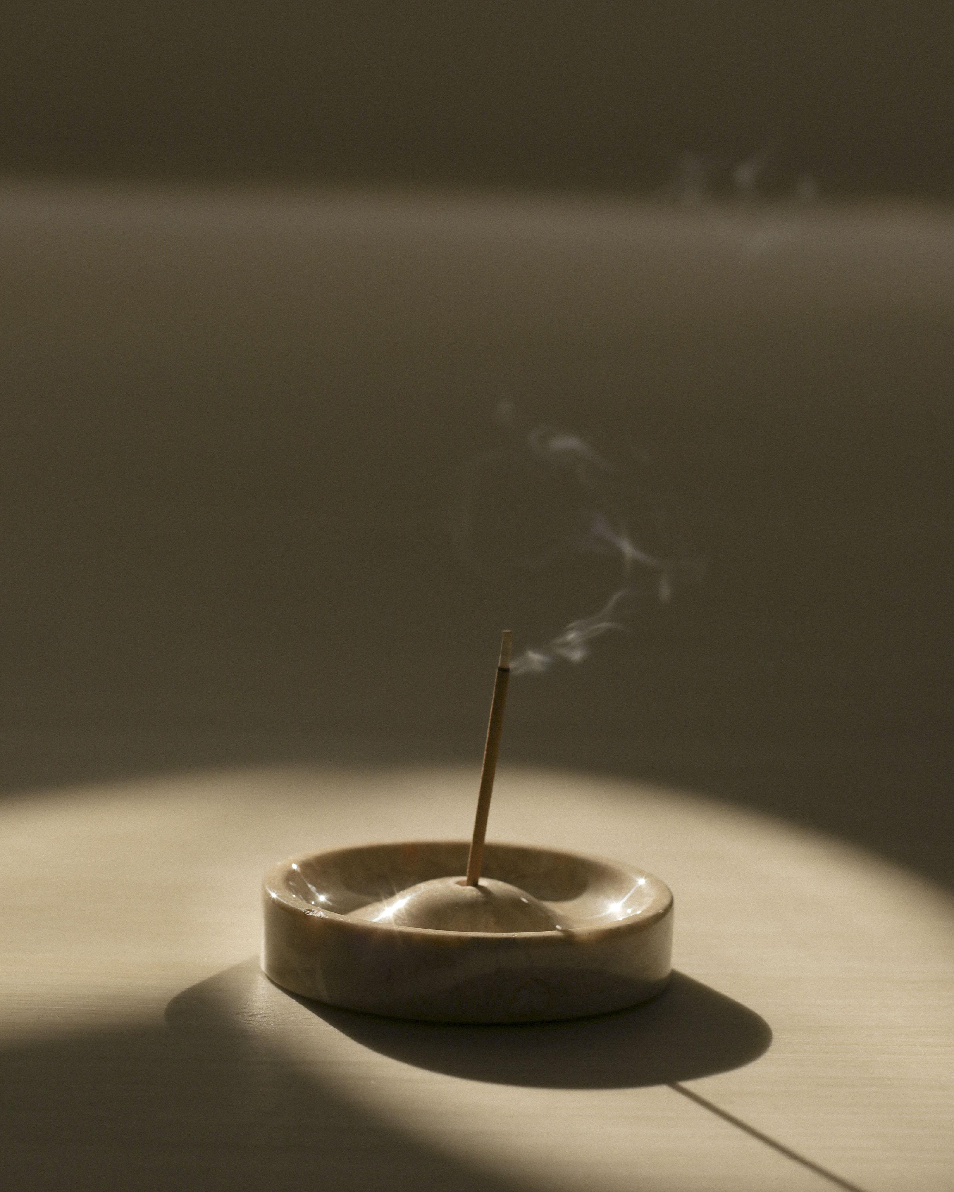 Ebb Incense Holder in Marble