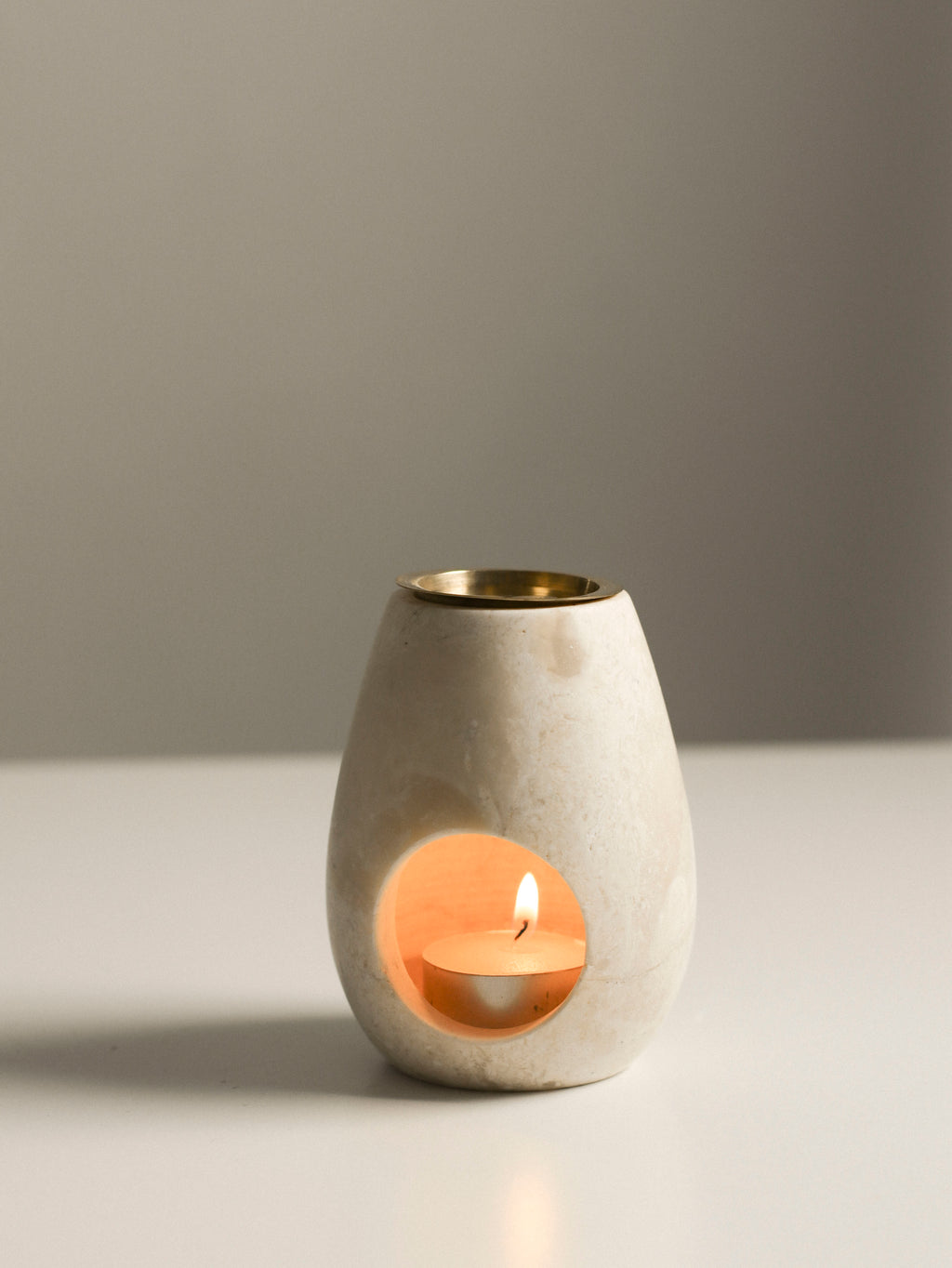 Eli Oil Burner - Cream Marble